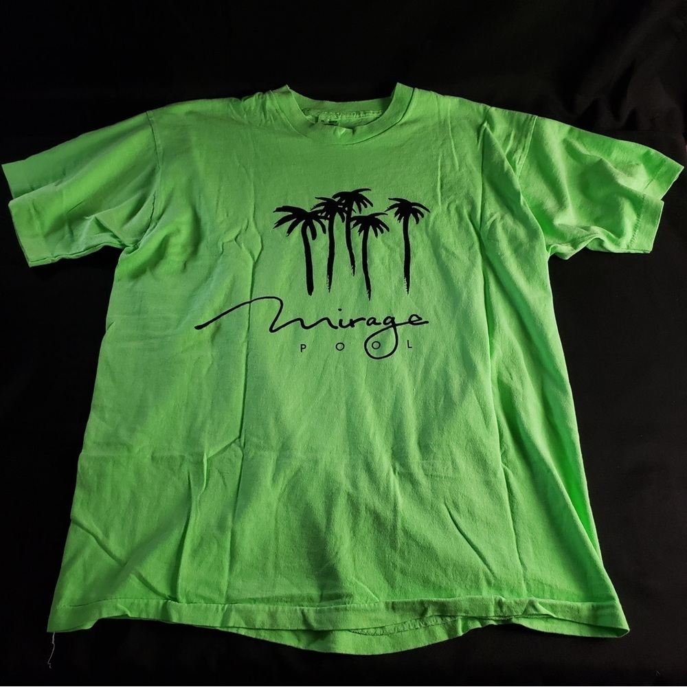 Mirago Pool Green Single Stitch Short Sleeve Cotton T-Shirt Unisex XL - Picture 1 of 6
